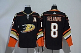 Ducks 8 Teemu Selanne Black Adidas Jersey,baseball caps,new era cap wholesale,wholesale hats